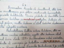 Asunto-osakeyhtiö Martti - johtokunnan pöytäkirja 1930-1942 -puhtaaksikirjoitetut hallituksen kokouspöytäkirjat