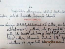 Asunto-osakeyhtiö Martti - johtokunnan pöytäkirja 1930-1942 -puhtaaksikirjoitetut hallituksen kokouspöytäkirjat