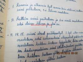 Asunto-osakeyhtiö Martti - johtokunnan pöytäkirja 1930-1942 -puhtaaksikirjoitetut hallituksen kokouspöytäkirjat