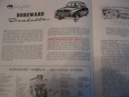 Tekniikan Maailma 1955 / 10.  Koeajo Borgward Isabella.Kamera katsaus.