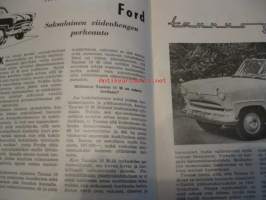 Tekniikan Maailma 1955 / 9, koeajossa Ford Taunus 15 M, koekuvaus Reflekta II, miljoonas Volkswagen