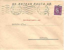 Kotkan Rauta Oy 21.1.35      firmakuori