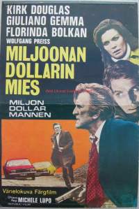 Miljoonan dollarin mies, Kirk Douglas 1973 -elokuvajuliste 60x40 cm