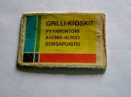 tulitikkuetiketti  pahvi   grilli-kioskit  pyynikintori