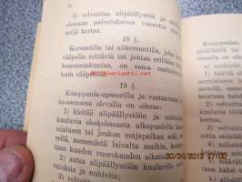 Sotaväen järjestyssääntö 1939 - Pieni lakisarja nr 2.