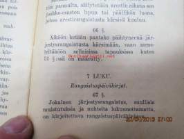 Sotaväen järjestyssääntö 1939 - Pieni lakisarja nr 2.