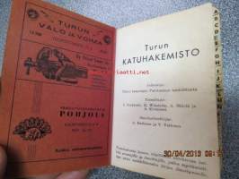 Turun katuhakemisto 1960