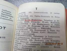 Turun katuhakemisto 1960