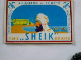 tulitikkuetiketit pahvi  sheik