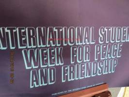 November 10-17 - International student week for peace and friendship -juliste