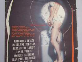 Lukittu ovi - Bakom dubbla lås -elokuvajuliste, Antonella Lualdi, Madeleine Robinson, Claude Chabrol