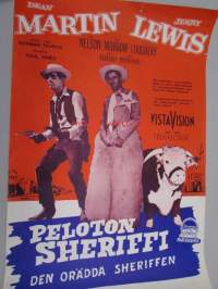 Peloton seriffi - Den orädda sheriffen -elokuvajuliste, Dean Martin, Jerry Lewis, Norman Taurog
