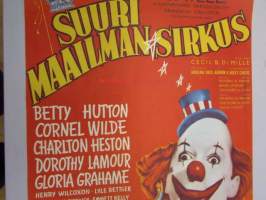Suuri maailmansirkus - Den stora värlscirkusen -Betty Hutton, Cornel Wilde, Cecil B. DeMille