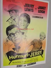 Hurmuri-Jerry - Jerry som Casanova -elokuvajuliste, Jerry Lewis, Janet Leigh, Gila Golan