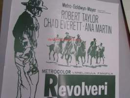 Revolverisankarin paluu -elokuvajuliste, Robert Taylor, Chad Everett, James Neilson
