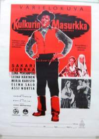 Kulkurin Masurkka 1958 Pääosissa:Leena Häkinen , Sakari Jurkka , Mirja Karisto , Elina PohjanpääOhjaus: Aarne Tarkas  - elokuvajuliste