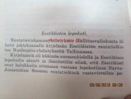 Pöytäkirjat V.R. Konduktööriyhdistyksen ry ja hautausapurenkaan vuosikokouksesta Viipurissa maaliskuun 19p:nä 1932 sekä jatketusta vuosikokouksesta