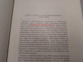 Varsinais-Suomen maakuntakirja 16 (Turun läänin jalkaväkirykmentin perinteet, Turun kaupunginvaakunan väriongelma, Parkkimäki, Ritva Aro, Varsinais-Suomen