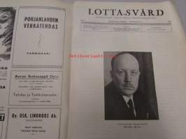 Lotta-Svärd 1941 nr 1 (Sk:n vaatevarusteiden kunnostus, lottaneuvojat, yhdistyksen koulutustoiminta ym)