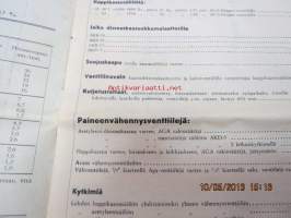 AGA Kaasuhitsausväline- ja tarvikeluettelo
