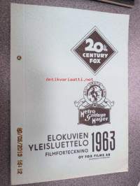 20th Century Fox / Metro Goldwyn Mayer elokuvien yleisluettelo 1963