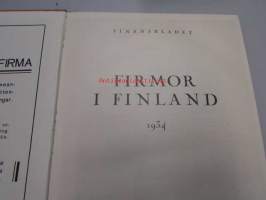 Firmor i Finland 1934 - Balanser och kritiker