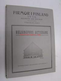 Firmor i Finland 1936 - Balanser och kritiker