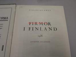 Firmor i Finland 1936 - Balanser och kritiker