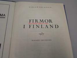 Firmor i Finland 1937 - Balanser och kritiker