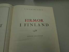 Firmor i Finland 1938 - Balanser och kritiker