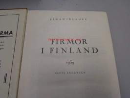 Firmor i Finland 1939 - Balanser och kritiker