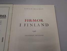 Firmor i Finland 1941 : Balanser och kritiker