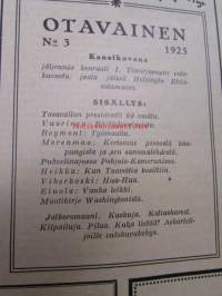 Otavainen 1925 nr 3, askartelijoille valokuvakehyksen malli