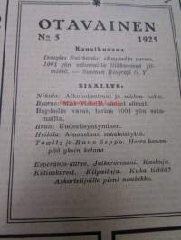 Otavainen 1925 nr 5, askartelijoille koristeellinen naulakko