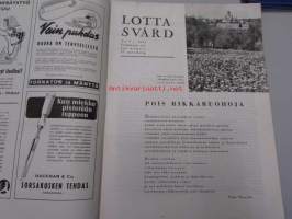 Lotta-Svärd 1943 nr 9 (naistyövoiman käytöstä, liiketoiminnanjohtaja jokaiseen lottapiiriin, Itä-Karjalan lottaopisto, Kajaanin lottakuoro ym)