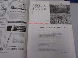 Lotta-Svärd 1943 nr 9 (naistyövoiman käytöstä, liiketoiminnanjohtaja jokaiseen lottapiiriin, Itä-Karjalan lottaopisto, Kajaanin lottakuoro ym)