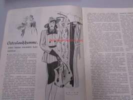 Eeva 1943 nr 7 (Verna Piponius, muoti tulee Aunuksesta, Irja Seeve, Miami Sun Tan-mainos ym)