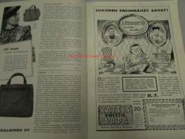 Eeva 1943 nr 7 (Verna Piponius, muoti tulee Aunuksesta, Irja Seeve, Miami Sun Tan-mainos ym)