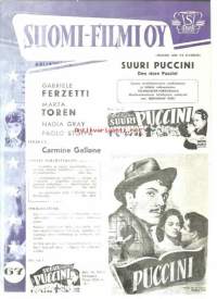 Suomi-Filmi Oy nrot 67,68   elokuvaesite 1954 - Suuri Puccini, Onnelliset