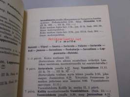 Suomen Matkailijayhdistyksen laatimia matkasuunnitelmia Kesämatkoja Suomessa 1927