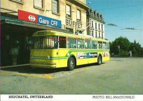 SauberHess/Saas- trolley-bus RT6 - linja-auto postikortti