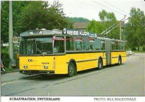 Volvo/Hess/SSW- Siemens Electric trolley bus 1975 - linja-auto postikortti