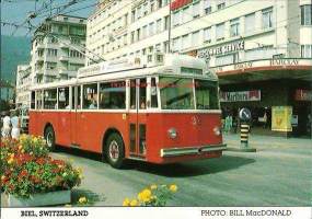 Berna/Hess/BBC Eletrics   trolley bus 1948-50 - linja-auto postikortti