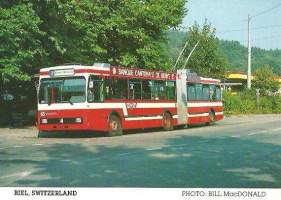 Volvo/Ramseier&amp;Jenzer/BBC/Saas   trolley bus 1985 - linja-auto postikortti