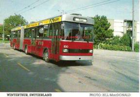 Sauber/French-Hoch/Stromberg  trolley bus 1982 - linja-auto postikortti