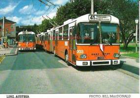 Graf&amp;Stoft/Kiepe electric   trolley bus 1983 - linja-auto postikortti