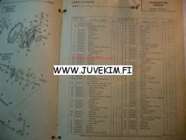 Johnson 1962 Sea horse models FD-FDL-16 -parts catalog