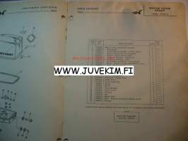 Johnson 1962 Sea horse models CD-CDL-19 -parts catalog
