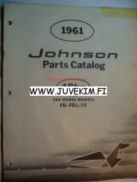 Johnson 1961 Sea horse models FD-FDL-15 -parts catalog