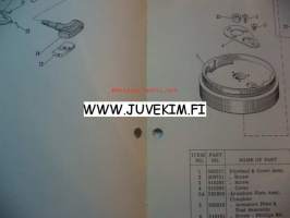 Johnson 1961 Sea horse models CD-CDL-18 -parts catalog